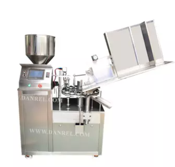 鋁管灌裝封尾機應用示意